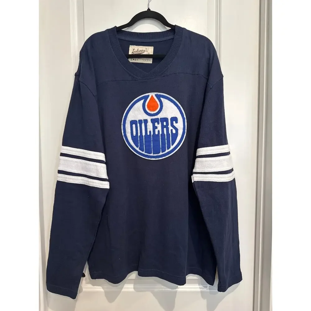 #H. MSRP $140 ✨ Edmonton Oilers Hockey Sweater – XL | Classic Navy ✨ QUICK SHIP